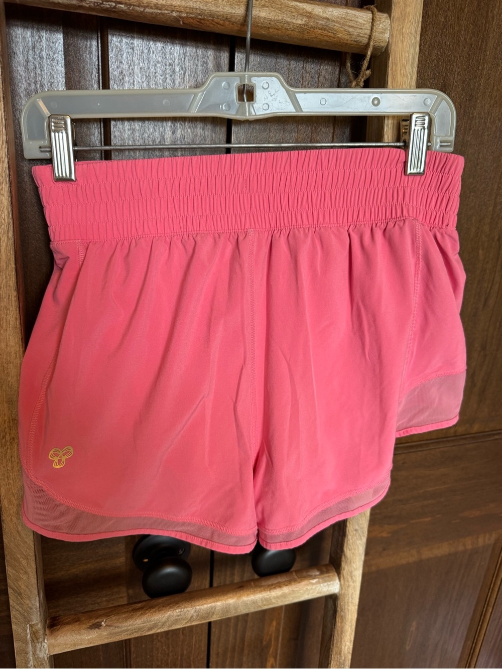 Aritzia Pink Athletic Shorts with Elastic High Waist